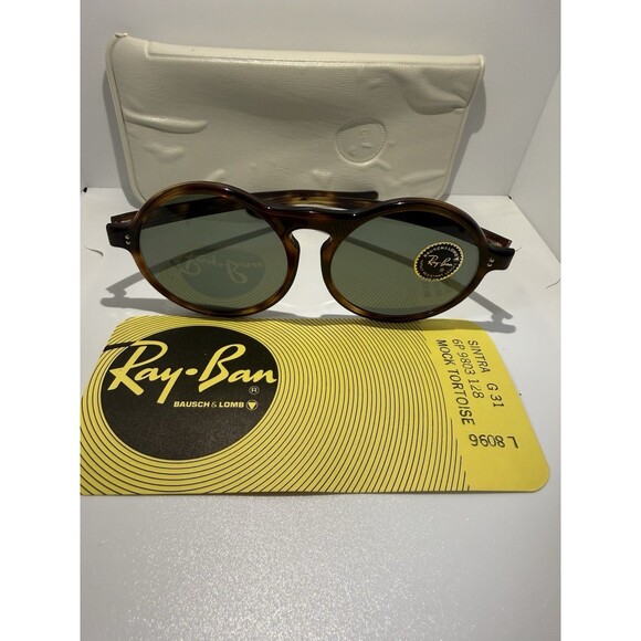 Vintage B&L Ray-Ban Sintra Sunglasses USA Bausch & Lomb Mock Tortoise G31 Lenses main image 8